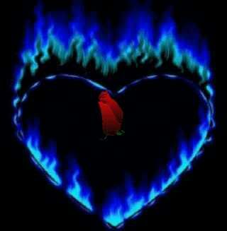 PAINFUL LOVE photo: burning heart Heartofflame.jpg