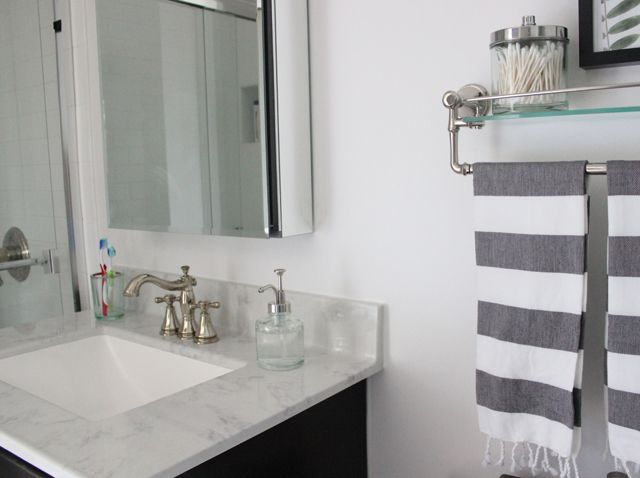 around the house: master bathroom update