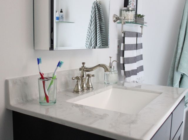 around the house: master bathroom update