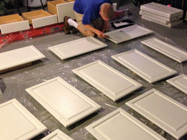 cabinet painting process