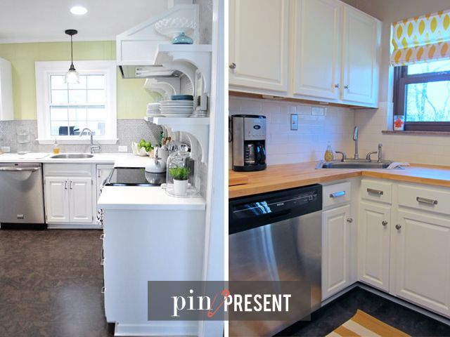 pin to present: painted cabinets