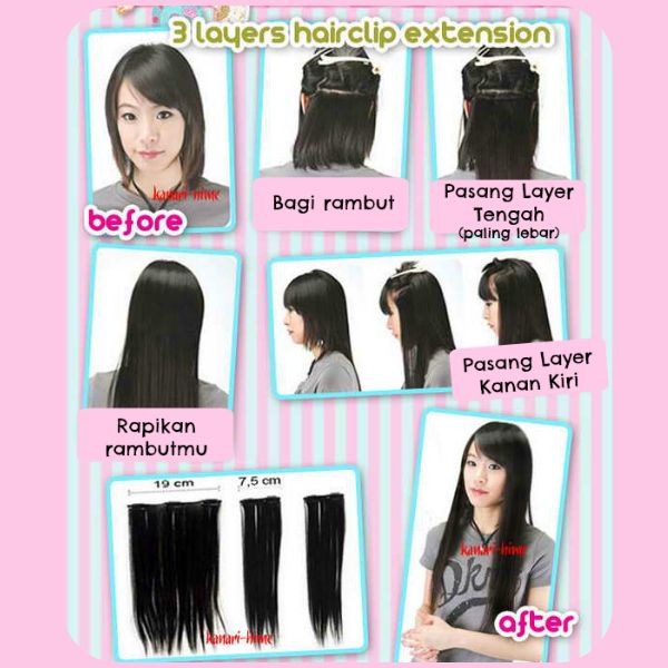 cara pasang hair clip 3 layer photo Cara Pasang Hair Clip 3 Layers_1.jpg