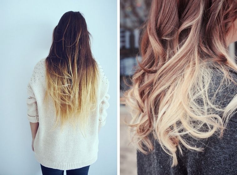 Ombre hair / blonde tips