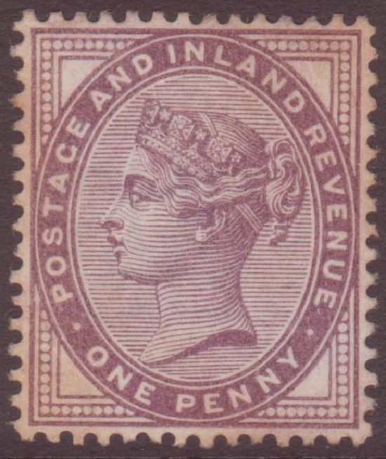 GB QV 1d Deep Purple SG173 One Penny Mint Hinged 1881 Stamp eBay