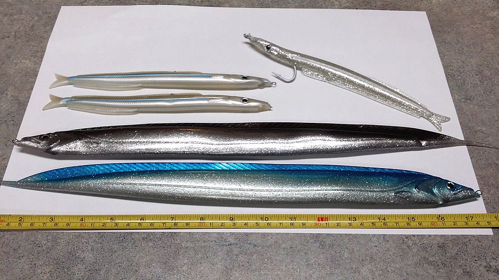 Ribbon fish teasers for dredge, single lure and umbrella rigs springs