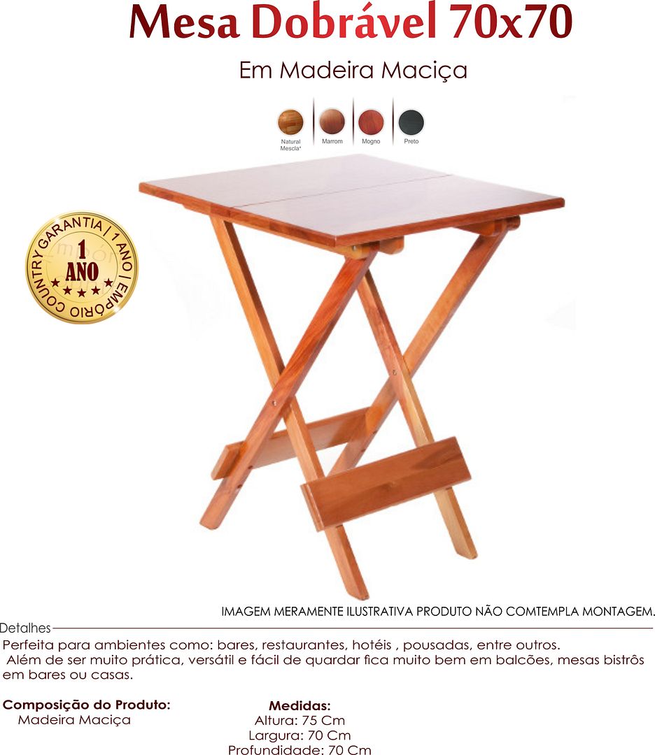Mesa bar Dobrável 70x70 mesa-dobravel-70x70-madeira-maciça-mercado-livre-0001