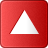 red white triangle button