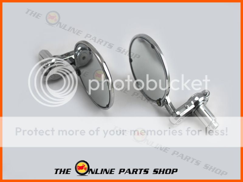 Chrome Bar End motorbike Mirrors Suitable for Classic Ural Motorcycles