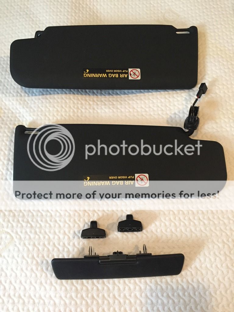 MK4 Gti/20th/ R32 black interior pieces (visors, grab